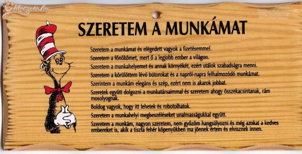 Szeretem a munkát!