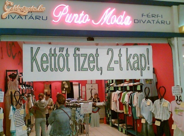 Kettőt fizet