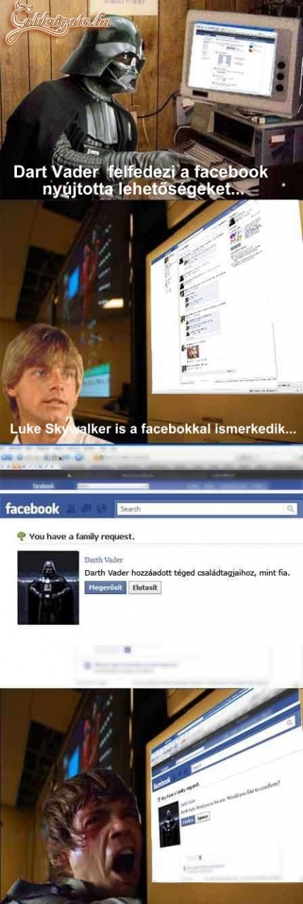 Vader a facebookon...