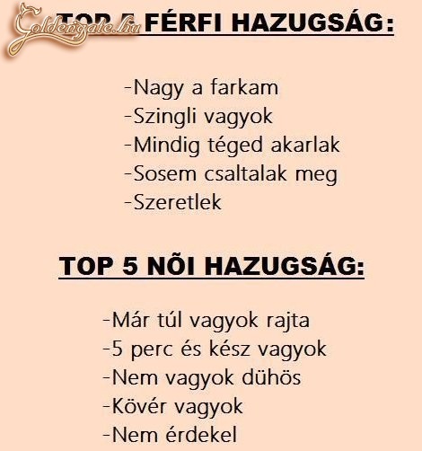 5 hazugság