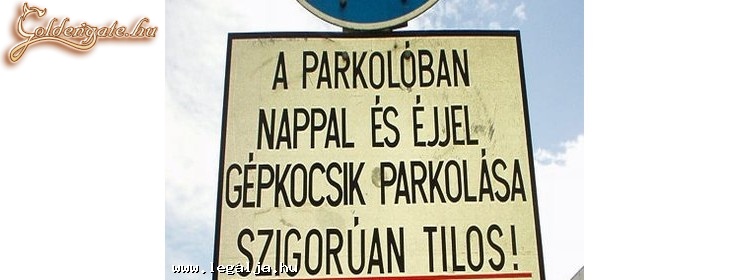 Parkoló!