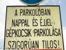 Parkoló!