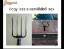 Vasvillából szex