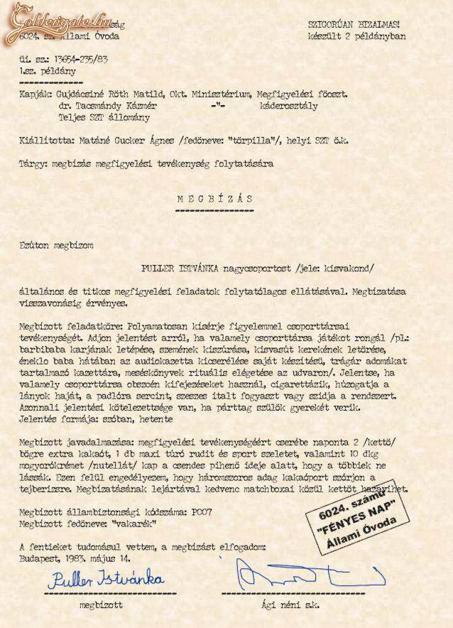 Óvodai titkosszolgálat