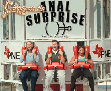 'Anális meglepetés' - Új kipróbálnivaló a vidámparkban az egész családnak! Az arcuk mindent elárul...