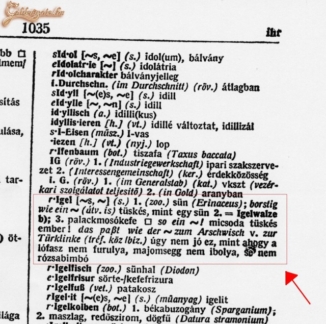 Hogy mik vannak a szótárban.. :)