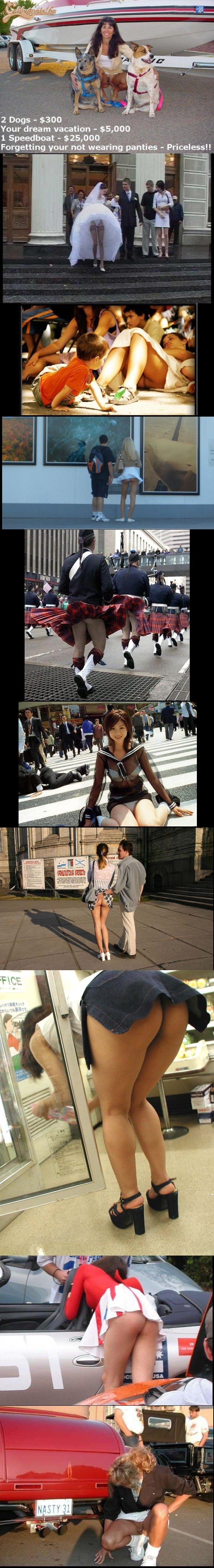 Néhány (a hölgyek számára) kellemetlen upskirt szituáció...