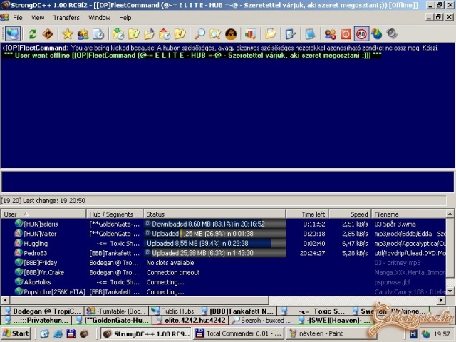 Gy.k.: A screenshot a DC   filecserélőről készült. A dolog teljesen illegális, de azért a beatrice-t szélsőséges zenének titulálni, és ezmiatt kirúgni ILYEN helyről... enyhén szólva is szánalmas.