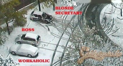 A nyomokból látható ki melyik kocsival jár a céghez