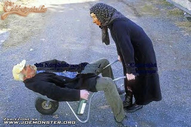 Anyjuk, vigyél má' vissza a kocsmába, he!