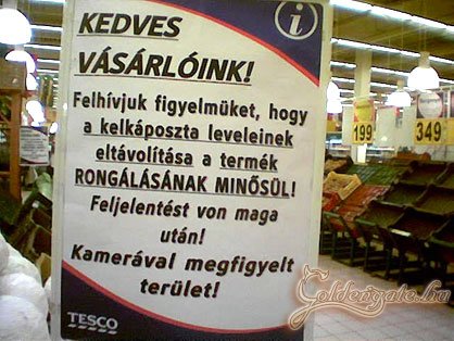 Tesco gazdaságos logika