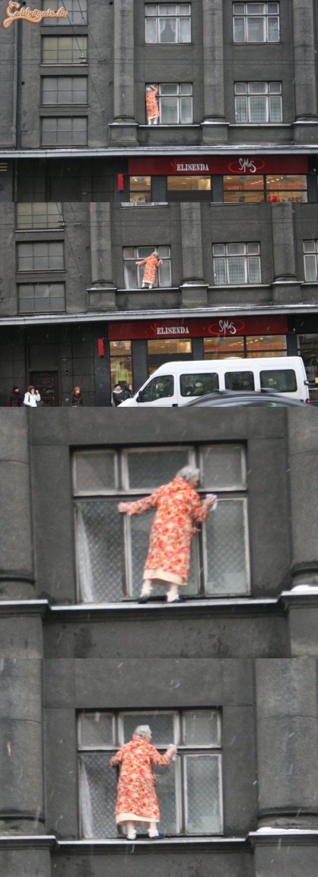 Nem szívbajos a nagyi, ha takarításról van szó!