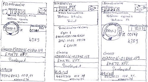 -Be tetszett fizetni? -Igen. -Akkor tessék beküldeni a másolatot a csekkről. -Ne az eredetit? -Nem, nem, csak tessék lemásolni, és küldje el. -...Másoljam le? Jó... Éértem...