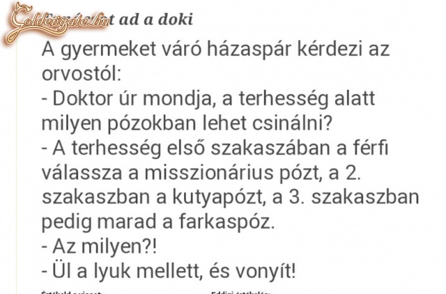 Tanácsot ad a doki