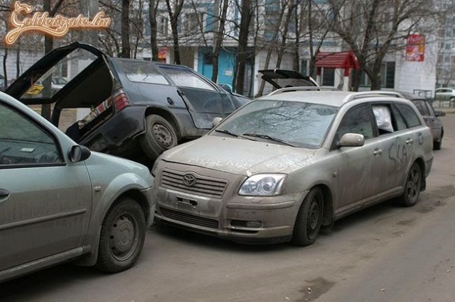 Gyönyörű beparkolás!