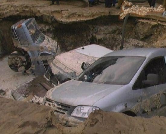 Mélygarázs lejárat készül...