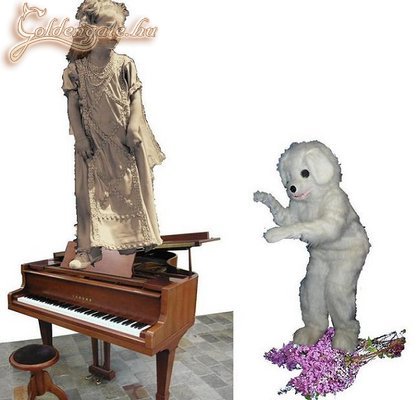 Kislány a zongoránál... fehérebb az orgonánál...