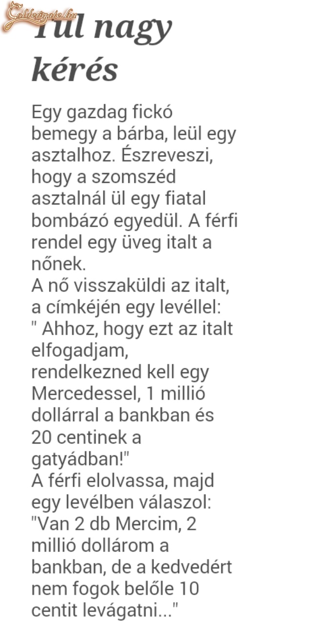 Túl nagy kérés