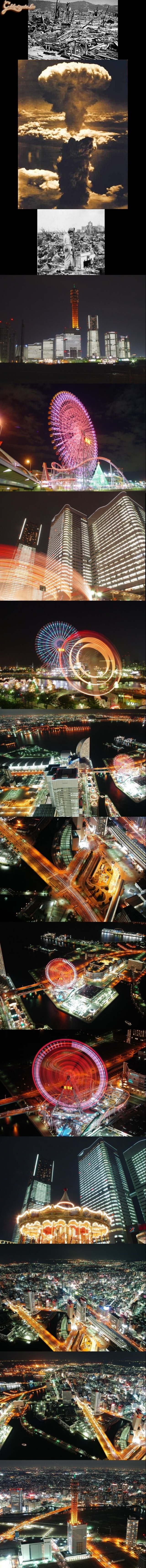 Hirosima és Nagasaki 1945-ben és most - hogy ne csak a beteg japán TV-showkat mutassuk. Azért tudnak valamit...