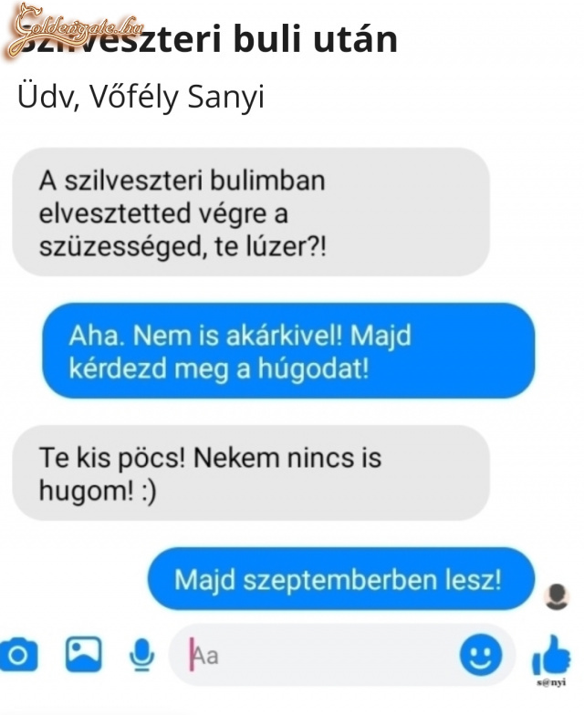 Szilveszteri buli után