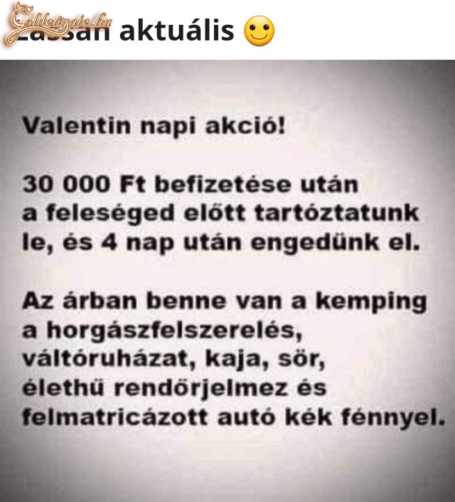 Valentin napi akció