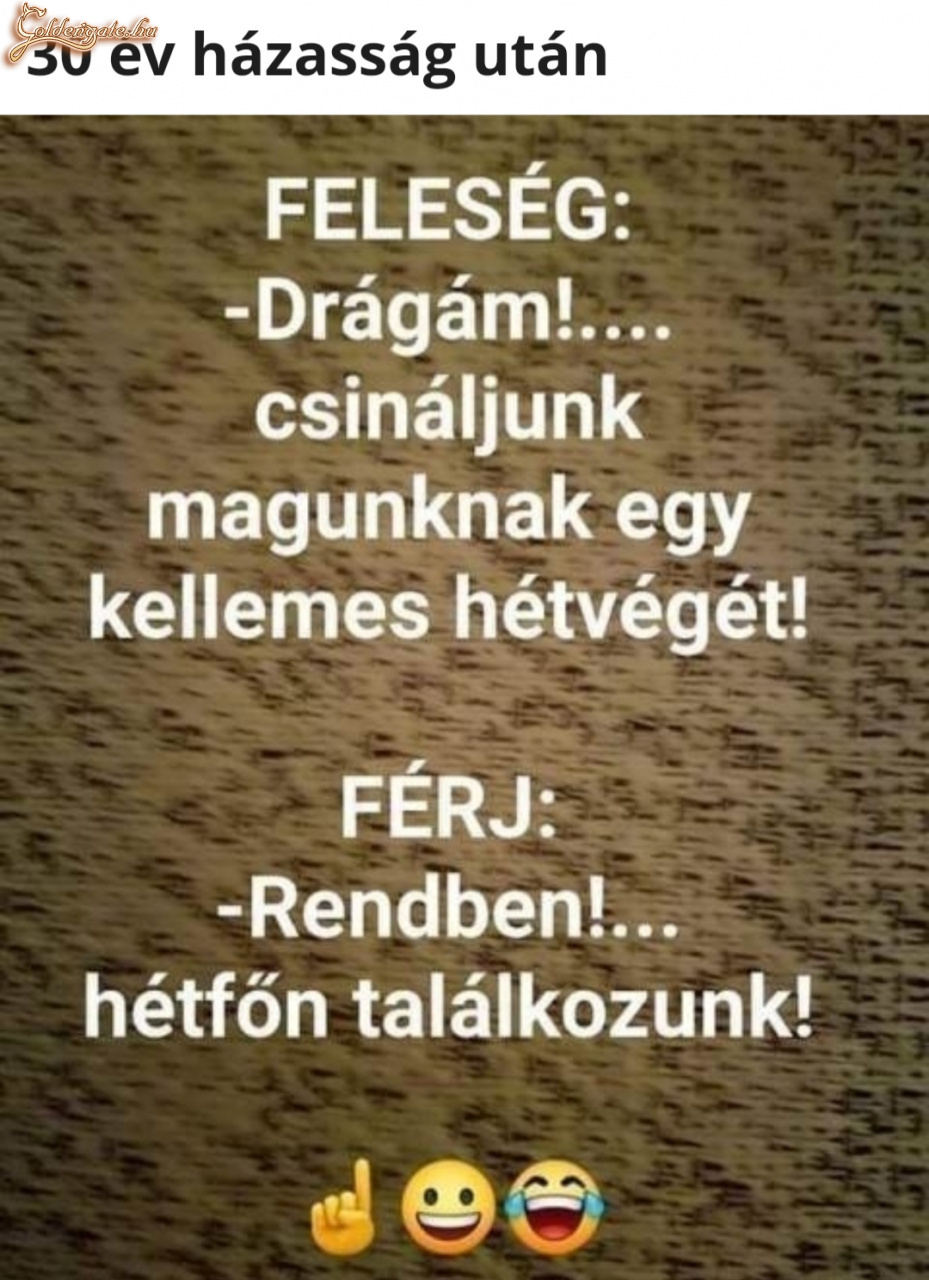 30 év házasság után