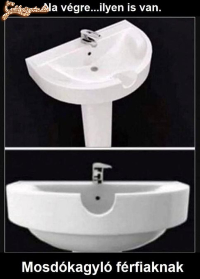 Mosdókagyló férfiaknak