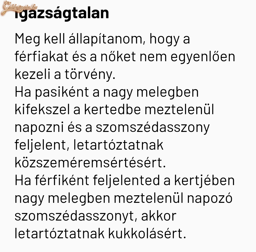 Igazságtalan