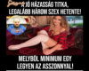 Három szex hetente