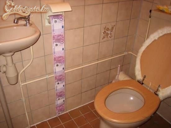 A dúsgazdag wc-je