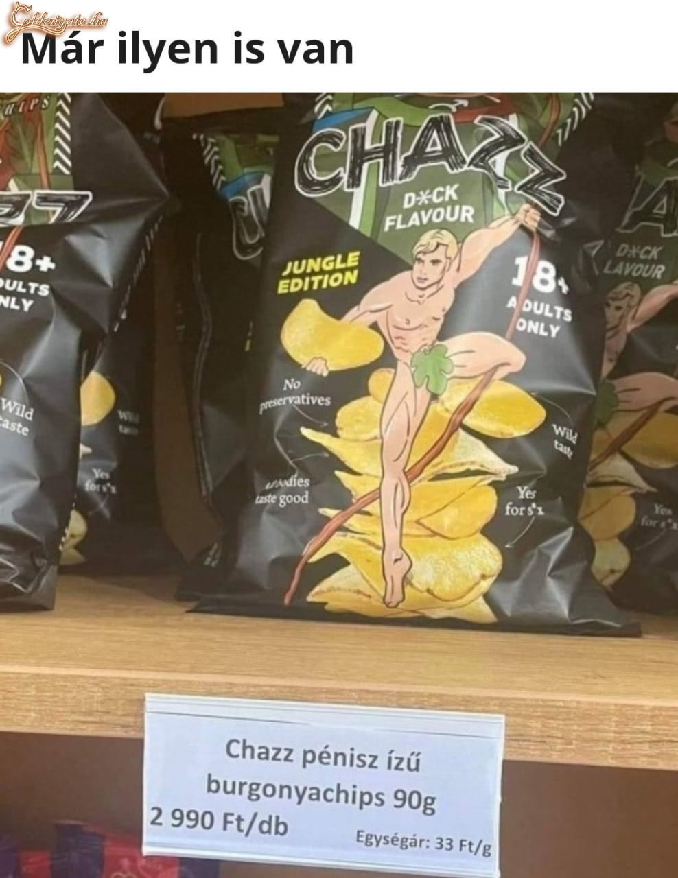 Fasz ízű chips