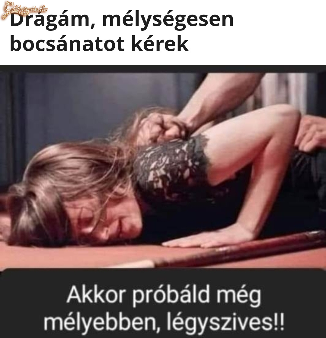 Mélységesen bocsánat