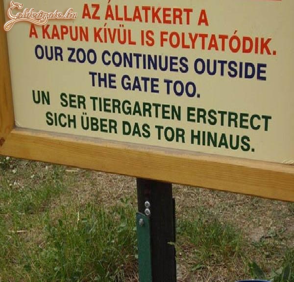 Zoo a kerítésen kívül is?