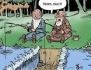 Mózes horgászik