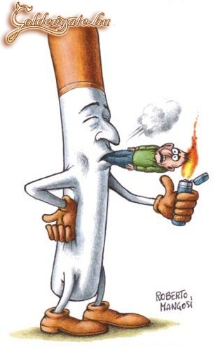 Az ember károsítja ön és körülötte élők egészségét.