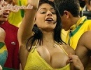 Brazil női focirajongó