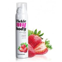 Tickle my body - masszázs hab - eper (150ml)