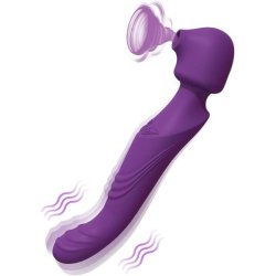 Tracy's Dog Wand - vízálló, akkus, pulzáló masszírozó vibrátor (lila)