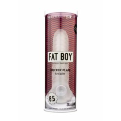 Fat Boy Checker Box - péniszköpeny (17cm) - tejfehér