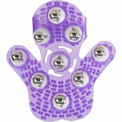 Roller Balls Massager - masszírozó kézfeltét (lila)