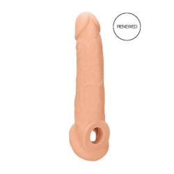 RealRock Penis Sleeve 9 - péniszköpeny (21,5cm) - natúr