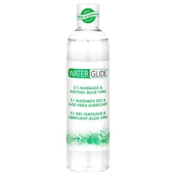 Waterglide 2in1 – aloe verás síkosító és masszázsgél (300 ml)