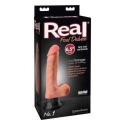 Real Feel Deluxe No.1 - herés, élethű vibrátor (natúr)