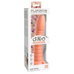 Dillio Wild Thing - barázdált dildó (19cm) - narancs