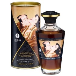 Shunga - melegítő masszázsolaj - krémes latte (100ml)