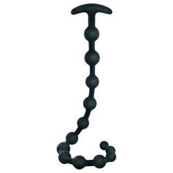 Black Velvets - hajlékony, gyöngyös anál dildó (fekete) Black Velvets - hajlékony, gyöngyös anál dildó (fekete)