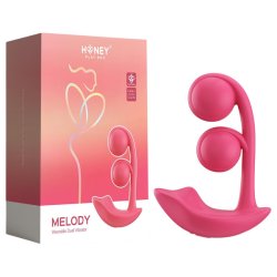 Honey Play Box Melody - App-vezérelt gyöngyös 2in1 vibrátor (piros) Honey Play Box Melody - App-vezérelt gyöngyös 2in1 vibrátor (piros)