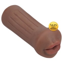 XKIN - &eacute;lethű műsz&aacute;j maszturb&aacute;tor f&eacute;rfiaknak - S m&eacute;ret (barna)
