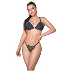 Zôf Nina - áttetsző melltartó és tanga szett (fekete) Zôf Nina - áttetsző melltartó és tanga szett (fekete)